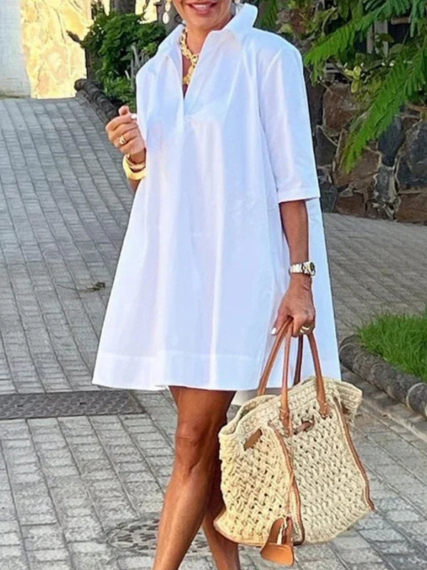 Elora Casual A-Line Midi