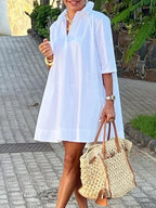 Elora Casual A-Line Midi