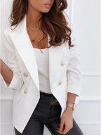 Claire Gold Button Blazer
