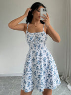 Lila Chic Floral Mini Dress