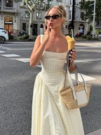 Serenne High Waist A-line Dress