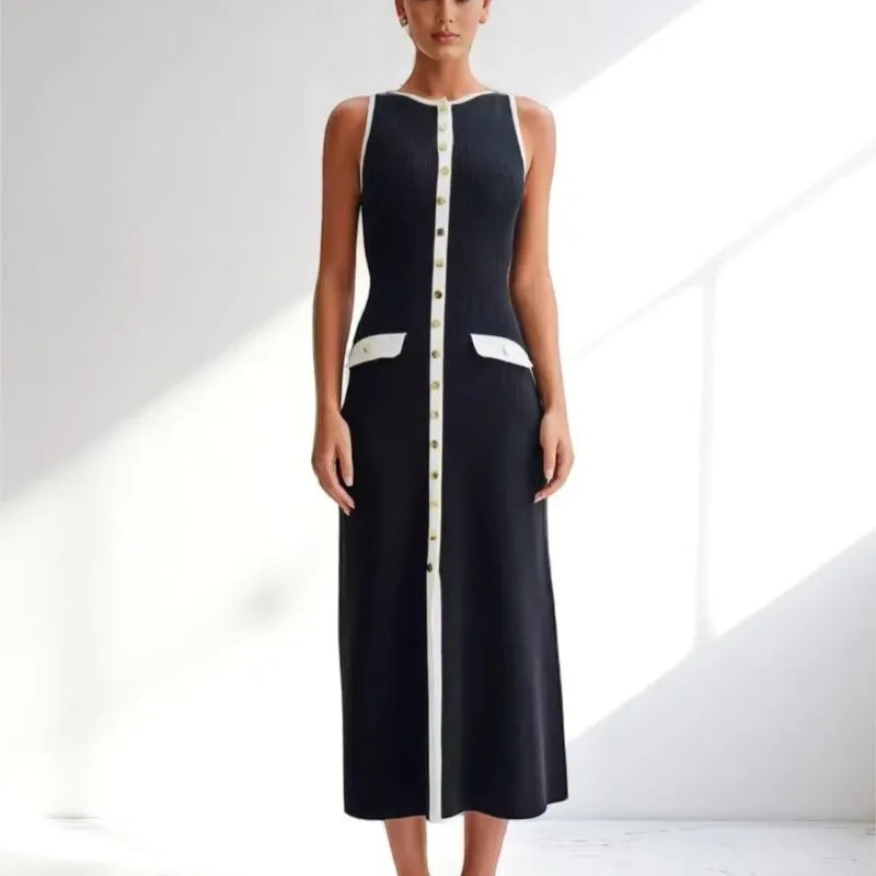 Amelia Chic Ribbed Bodycon Dress