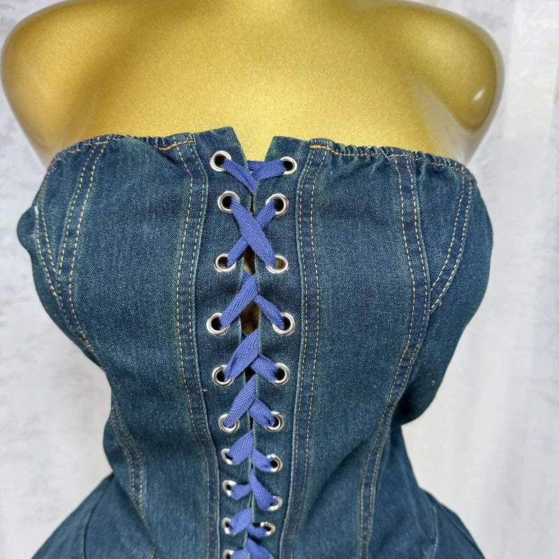Noemi Retro Denim Mini