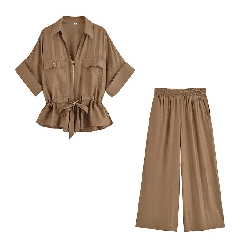 Sienna Chic Two-Piece Pants Set