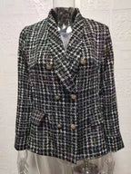 Helena Classic Tweed Longline Blazer