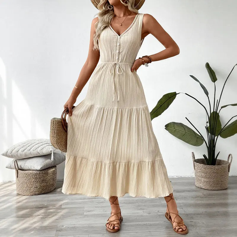 Elise Elegant A-Line Midi Dress