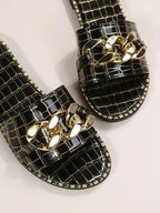 Viola Luxe Croc Slide