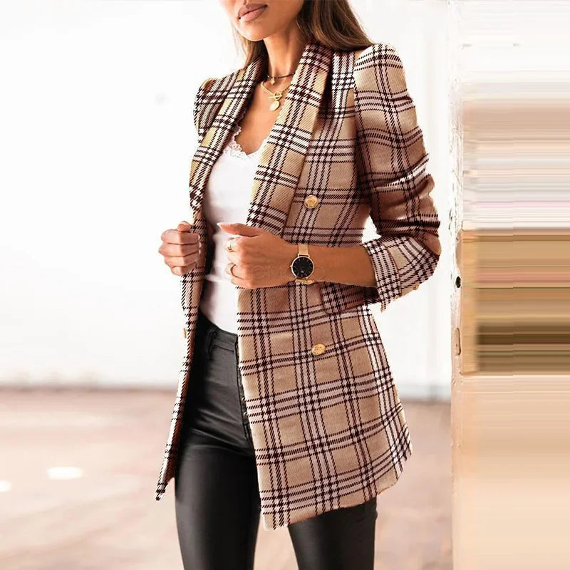 Helena Classic Tweed Longline Blazer