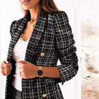 Helena Classic Tweed Longline Blazer