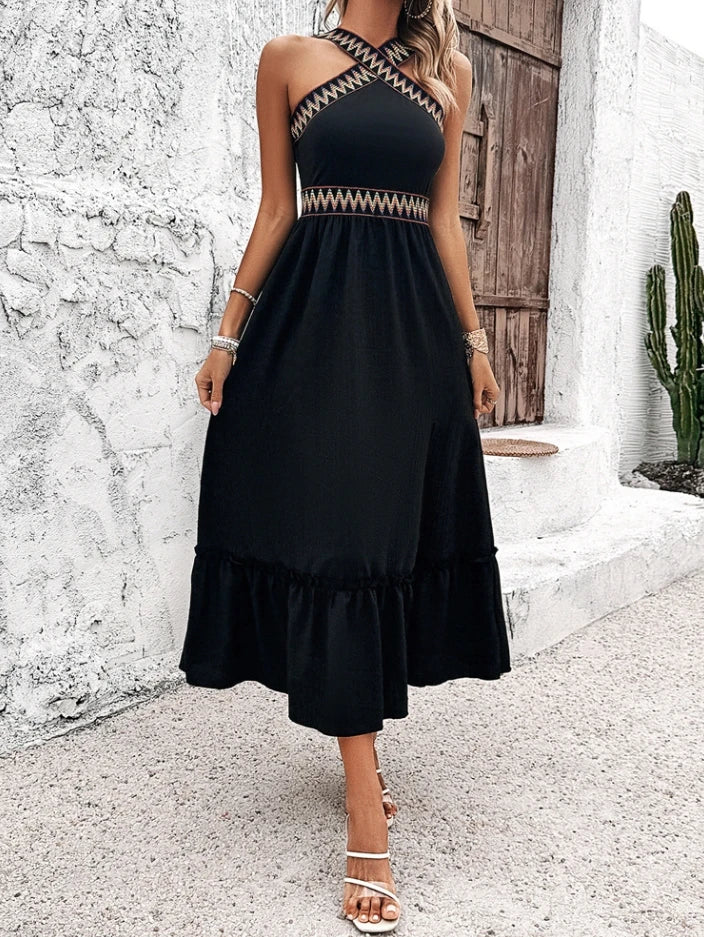 Isabella Boho Chic Maxi Dress