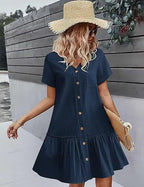 Lila Button-Up Dress