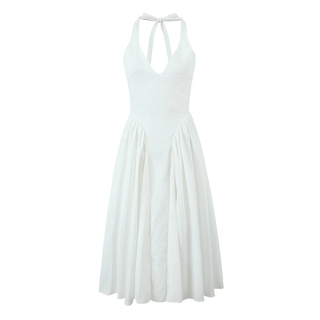 Sienna Halter A-Line Midi Dress