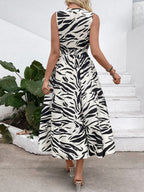 Zara Wild Print Midi Dress