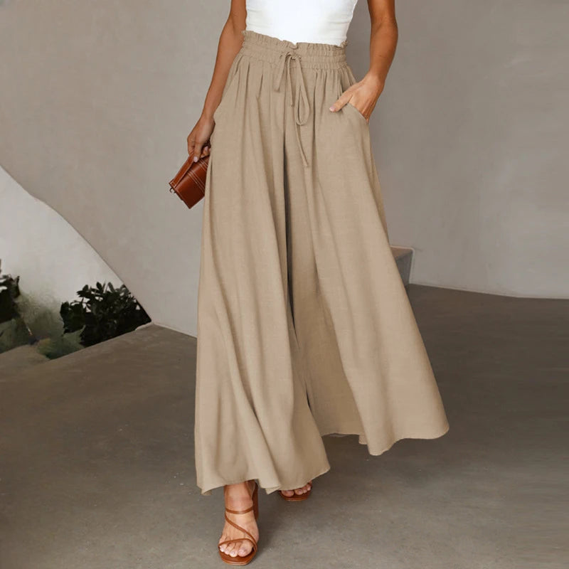 Miranda Luxe Wide-Leg Resort Pants