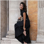 Camille Vintage Brown Maxi Dress