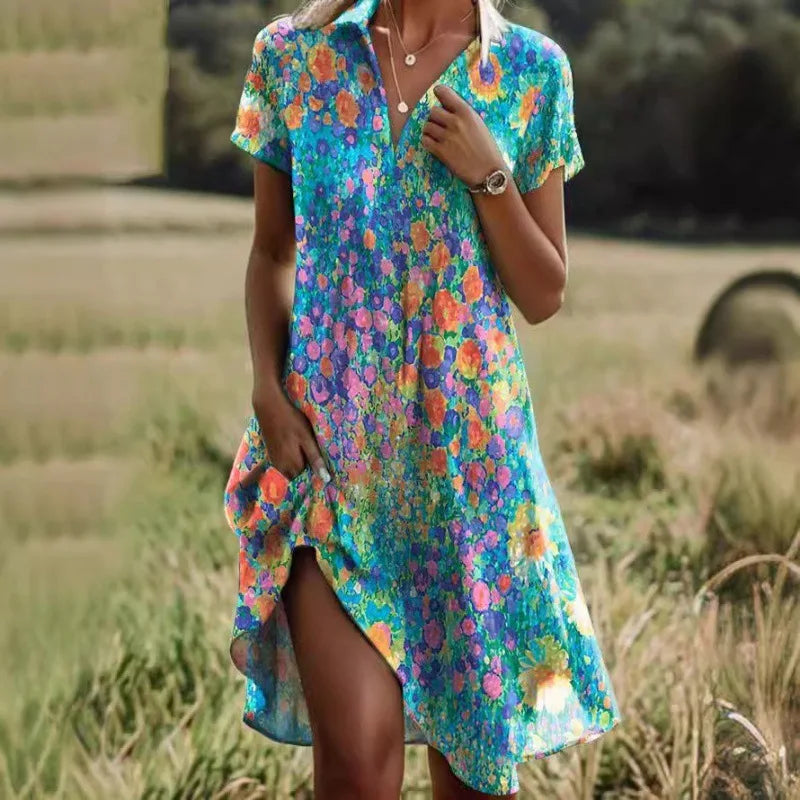 Lila Spring Blossom Dress