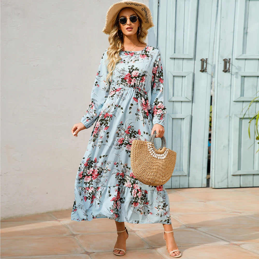 Daisy Bloom Tiered Maxi Dress