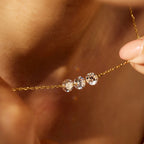 Elara Trio Stone Necklace