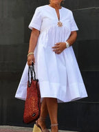 Elora Casual A-Line Midi