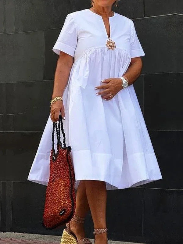 Elora Casual A-Line Midi