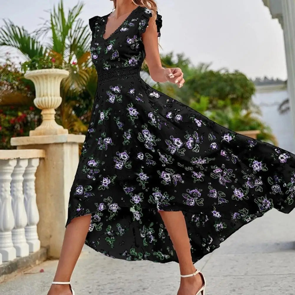 Amara Bloom Wrap Mini Dress