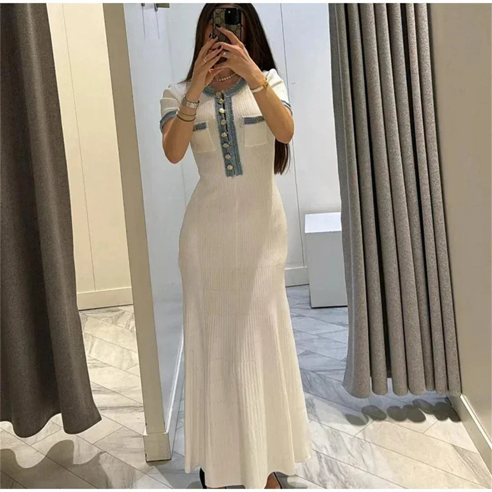 Clara Chic Knit Maxi Dress
