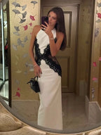 Maris Patchwork Evening Gown