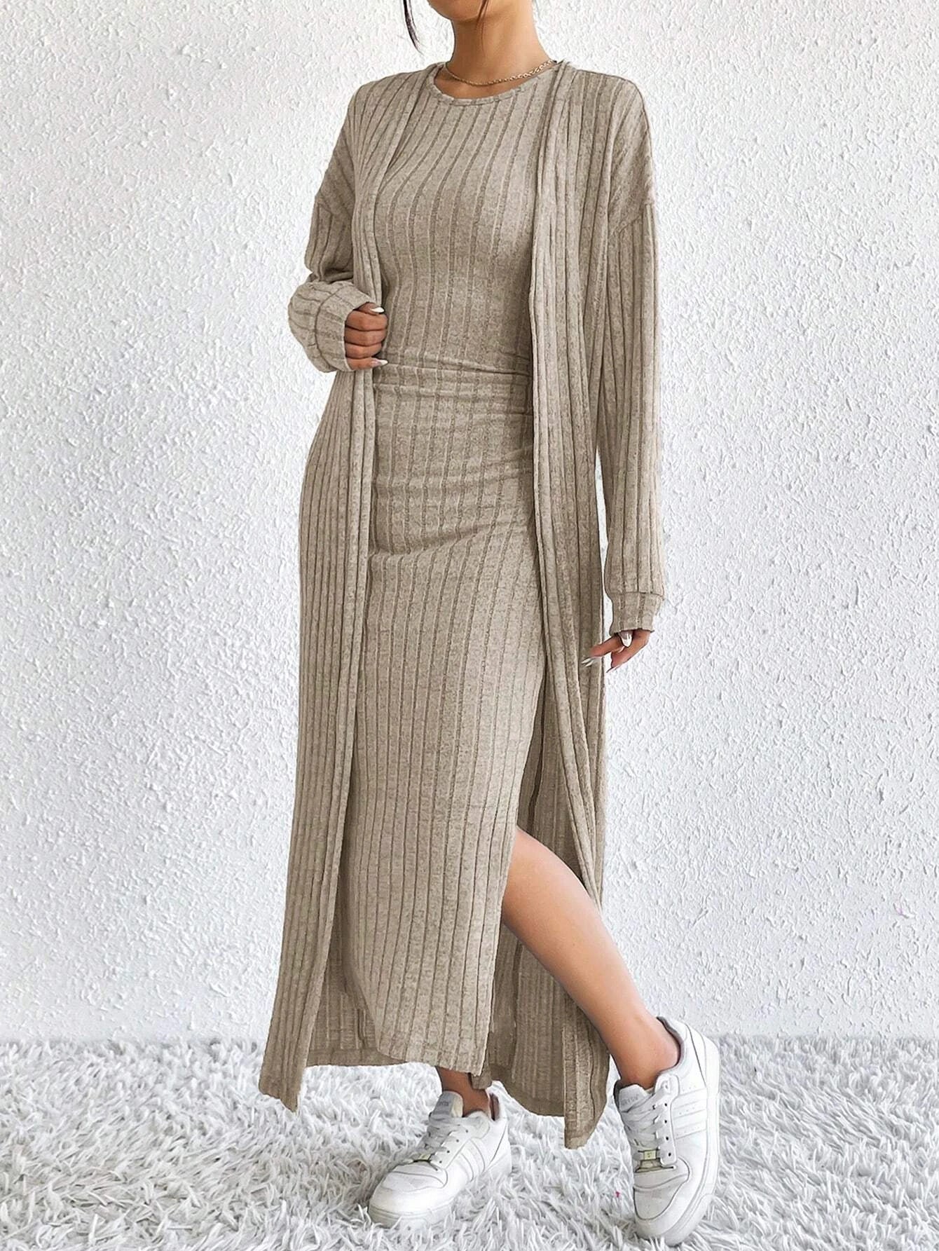 Ella Ribbed Knit Lounge Set