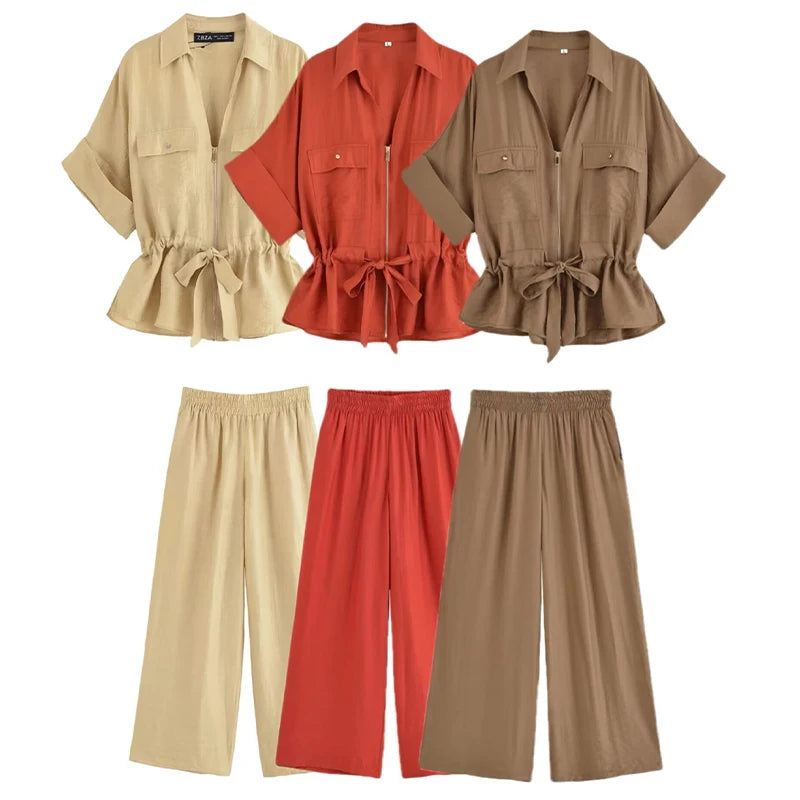 Sienna Chic Two-Piece Pants Set
