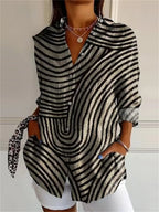Isla Wave Print Shirt
