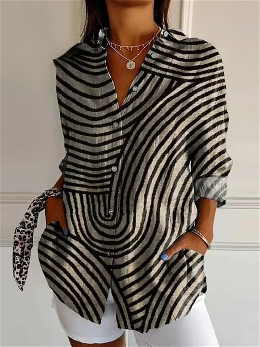 Isla Wave Print Shirt