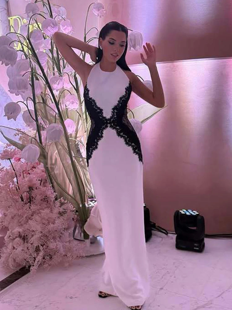 Maris Patchwork Evening Gown