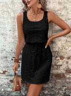 Sophie Textured Tie-Waist Dress