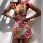 Zyra Leafy Strap Dress