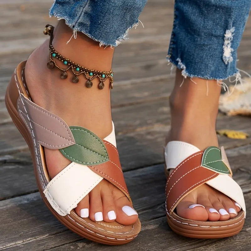 Chloe Comfort Patchwork Slide