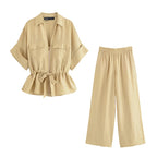 Sienna Chic Two-Piece Pants Set