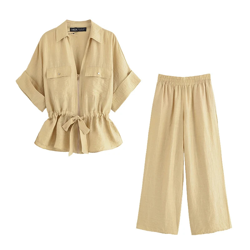 Sienna Chic Two-Piece Pants Set