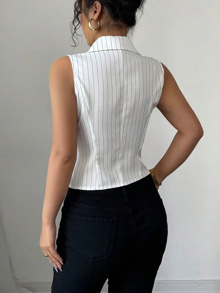Clara Pinstripe Waist Shirt