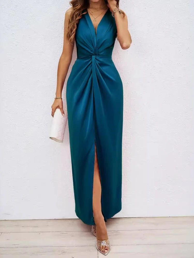 Juilette Twist Drape Maxi Dress