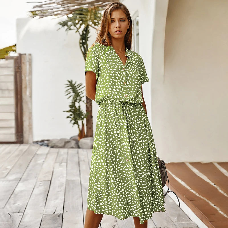 Lorena Waist-Tie Summer Dress