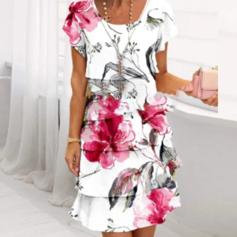Sophia Elegant Printed Dress