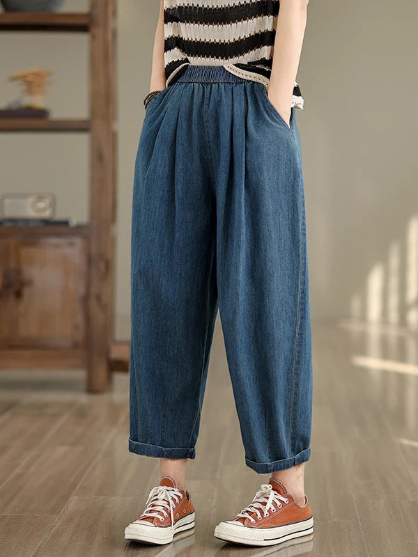 Marlene Relaxed Fit Denim Trousers