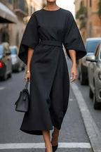 Cleo Belted Elegance Dress
