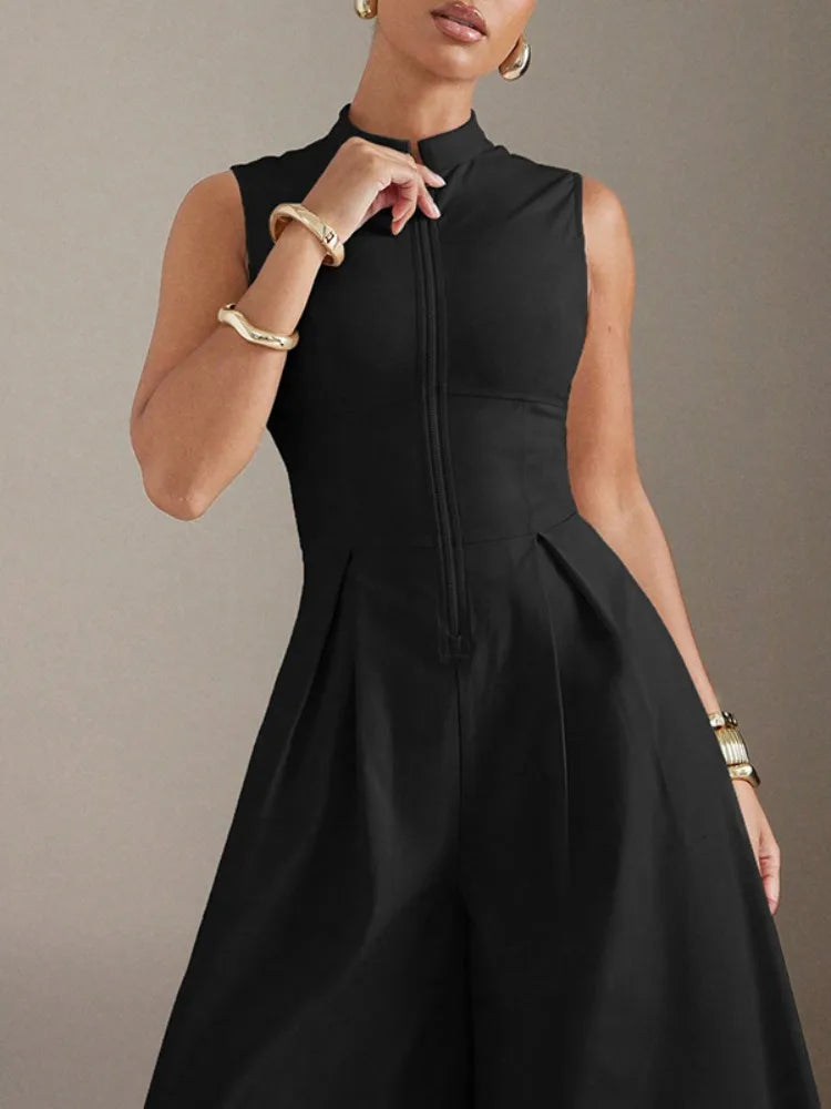 Selene Structured Zip Jumpsuit