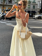 Serenne High Waist A-line Dress