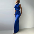 Serena Draped Satin Two-Piece