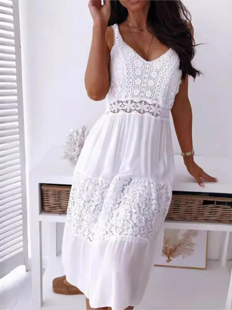 Marin V-Neck Backless Dress