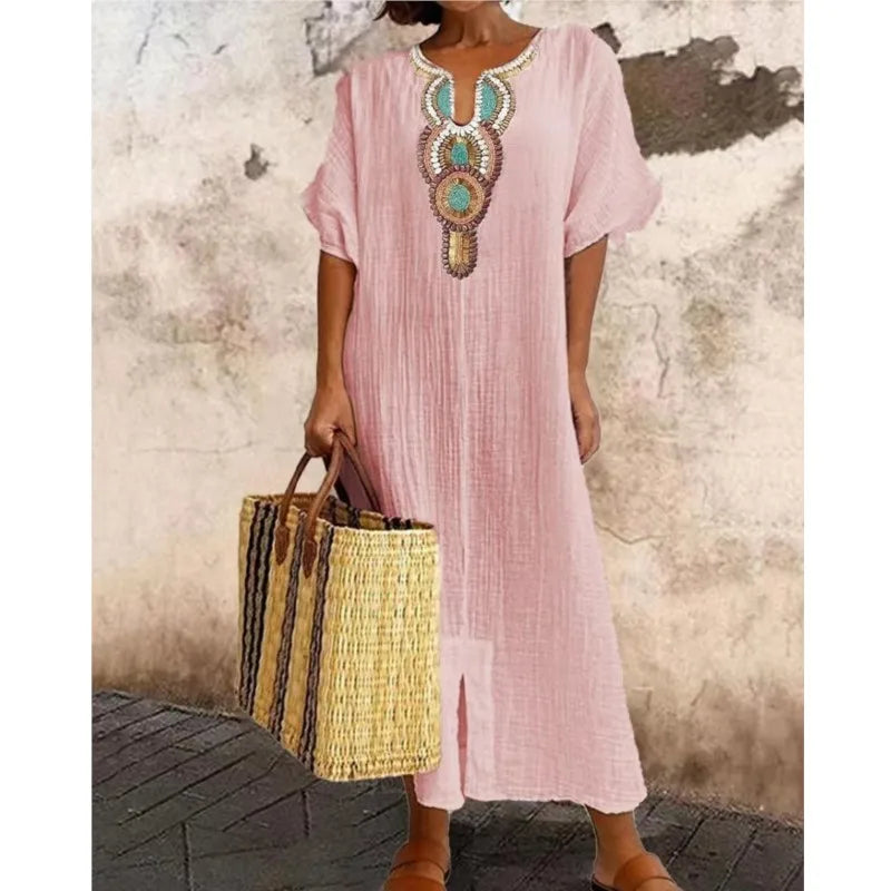 Lila Boho Soul Maxi Dress