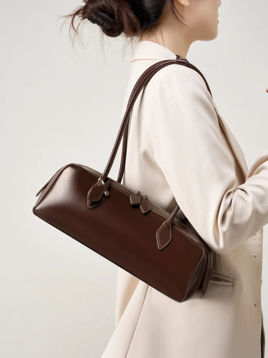 Sloane Dome Handle Leather Bag