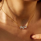 Elara Trio Stone Necklace